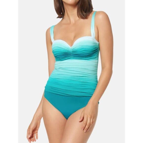 New. Bleu Rod Beattie ombré swimsuit. Normally $129. Size 14 - Picture 2 of 10